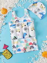 Kids White Floating Swimsuit